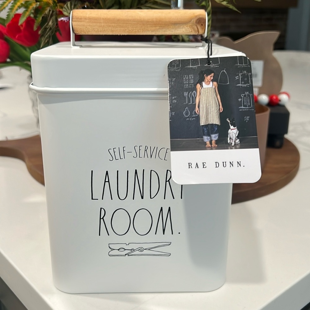 Cute. RAE DUNN. LAUNDRY ROOM.